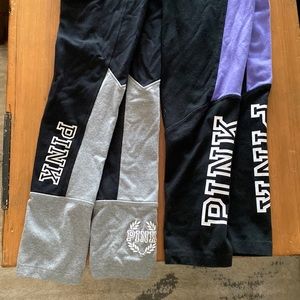 2x Victoria’s Secret PINK Yoga Pants — Leggings — Tights EUC — Pockets!